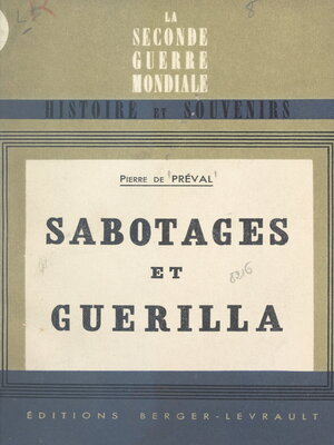 cover image of Sabotages et guérilla